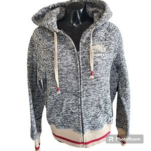 Roots cabin hoodie sz x's euc. Heather grey.